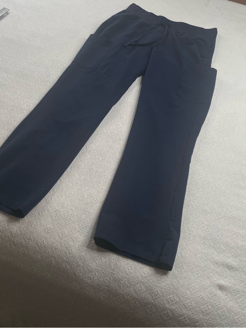 Mandala Navy Drawstring Pants with Patch Pockets Size Medium ~ Healthcare